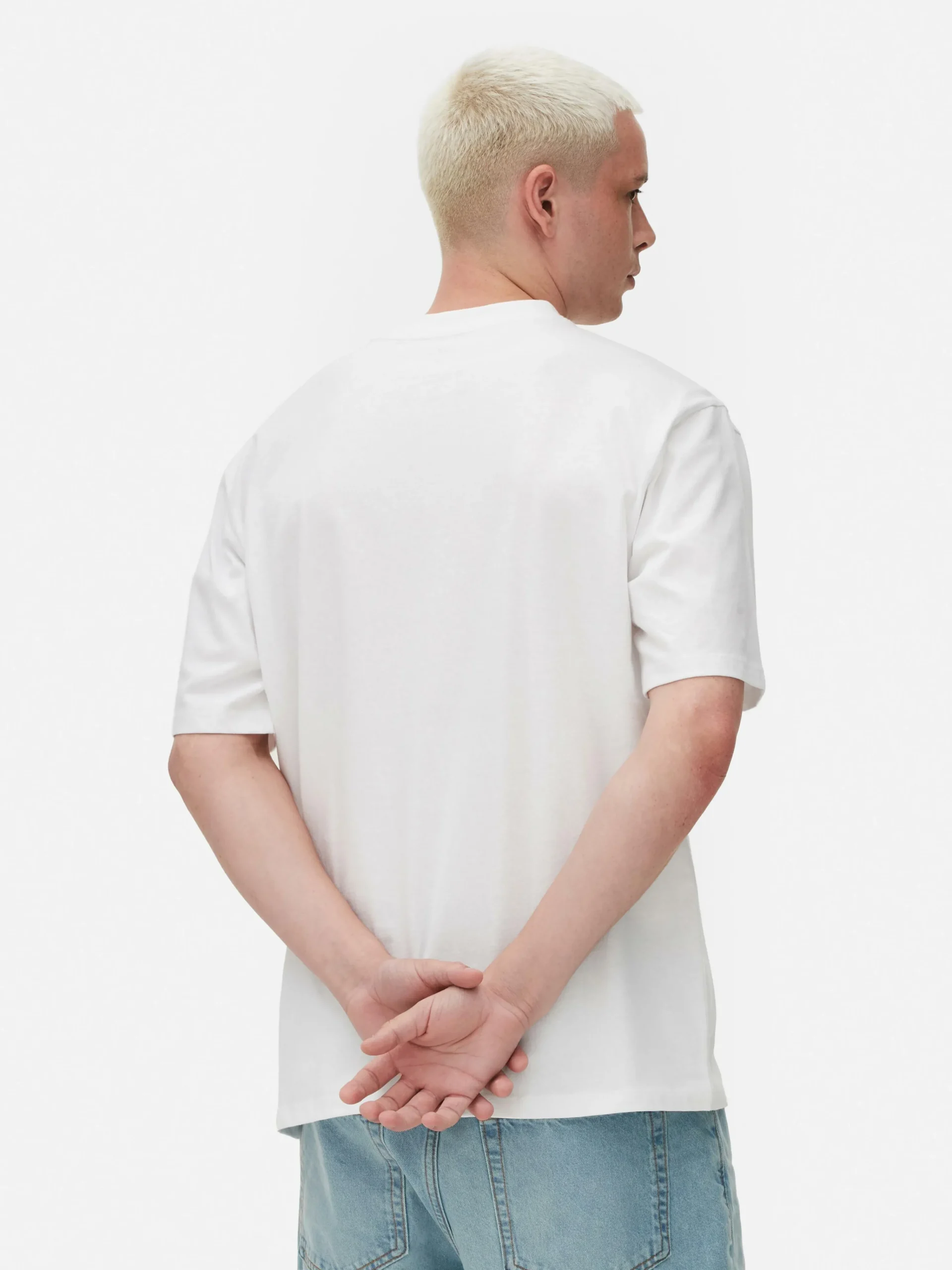 Homme Primark Hauts Et T-Shirts|T-shirt En Coton à Coupe Décontractée