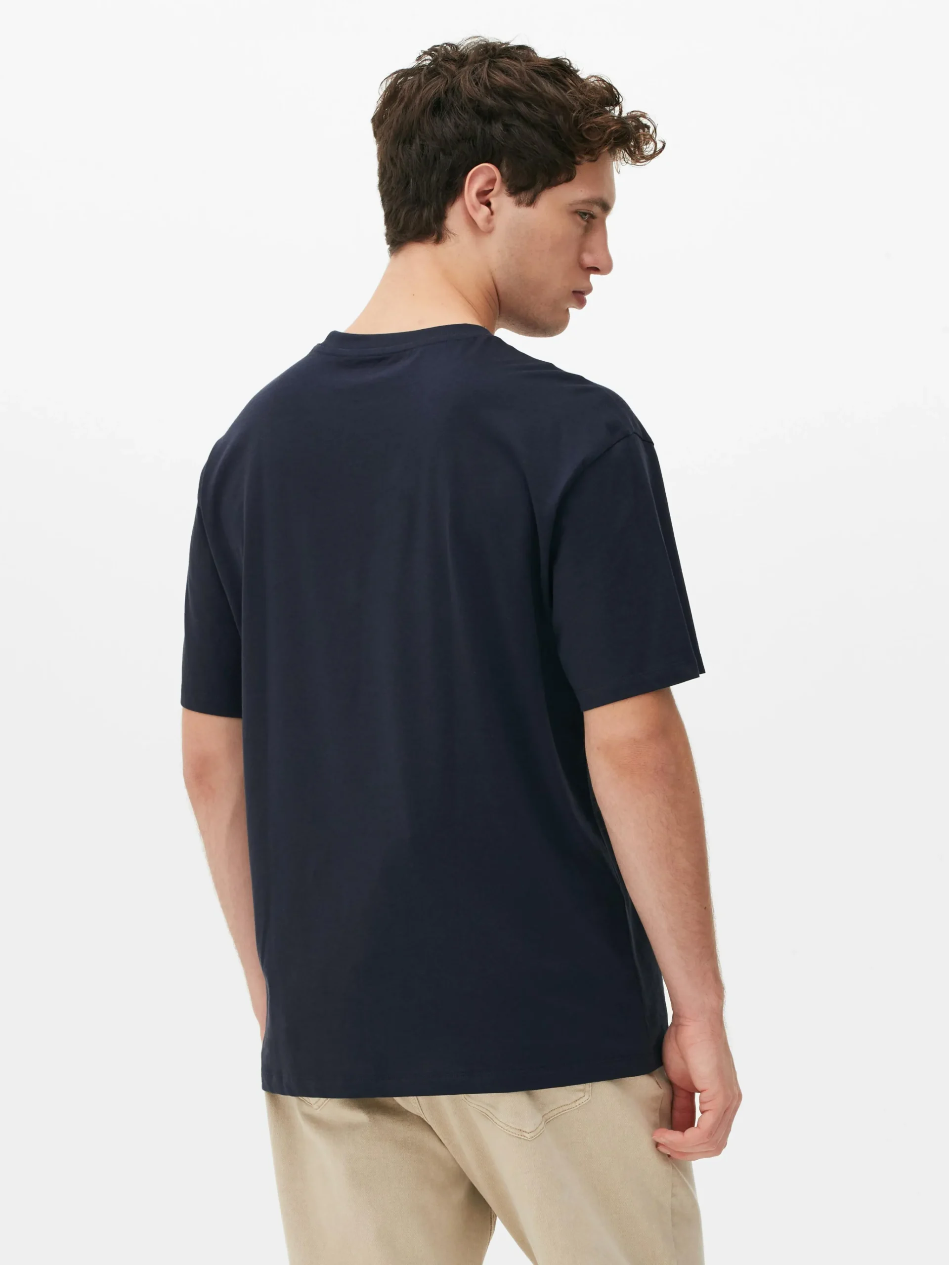 Homme Primark Hauts Et T-Shirts|T-shirt En Coton Décontracté