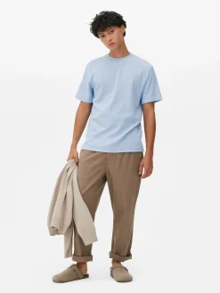 Homme Primark Hauts Et T-Shirts|T-shirt Gaufré à Col Ras-du-cou