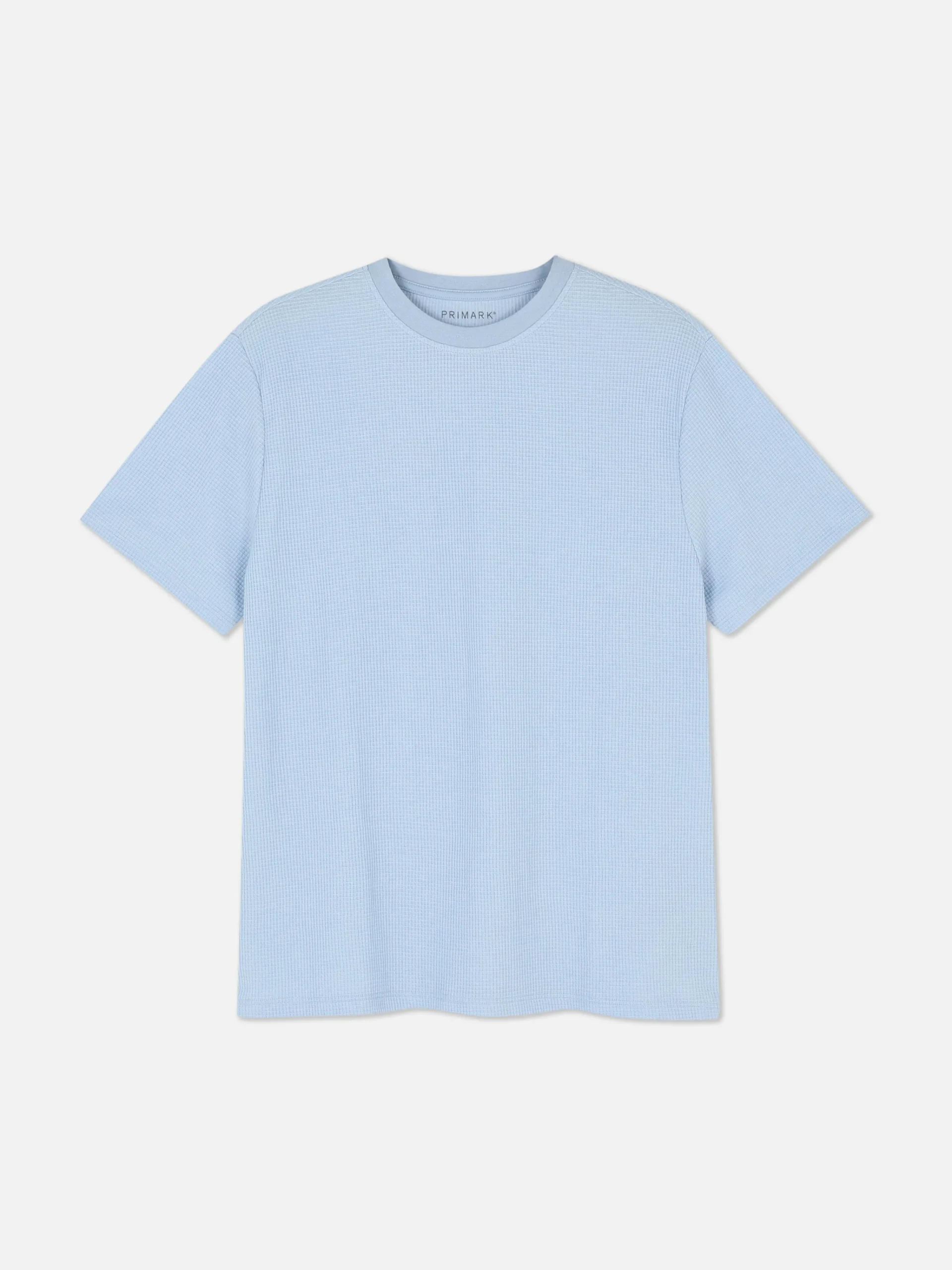 Homme Primark Hauts Et T-Shirts|T-shirt Gaufré à Col Ras-du-cou