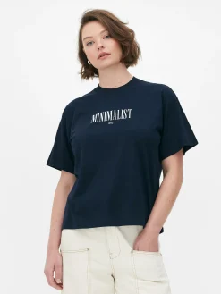 Femme Primark Hauts Et T-Shirts|T-shirt Graphique à Coupe Décontractée