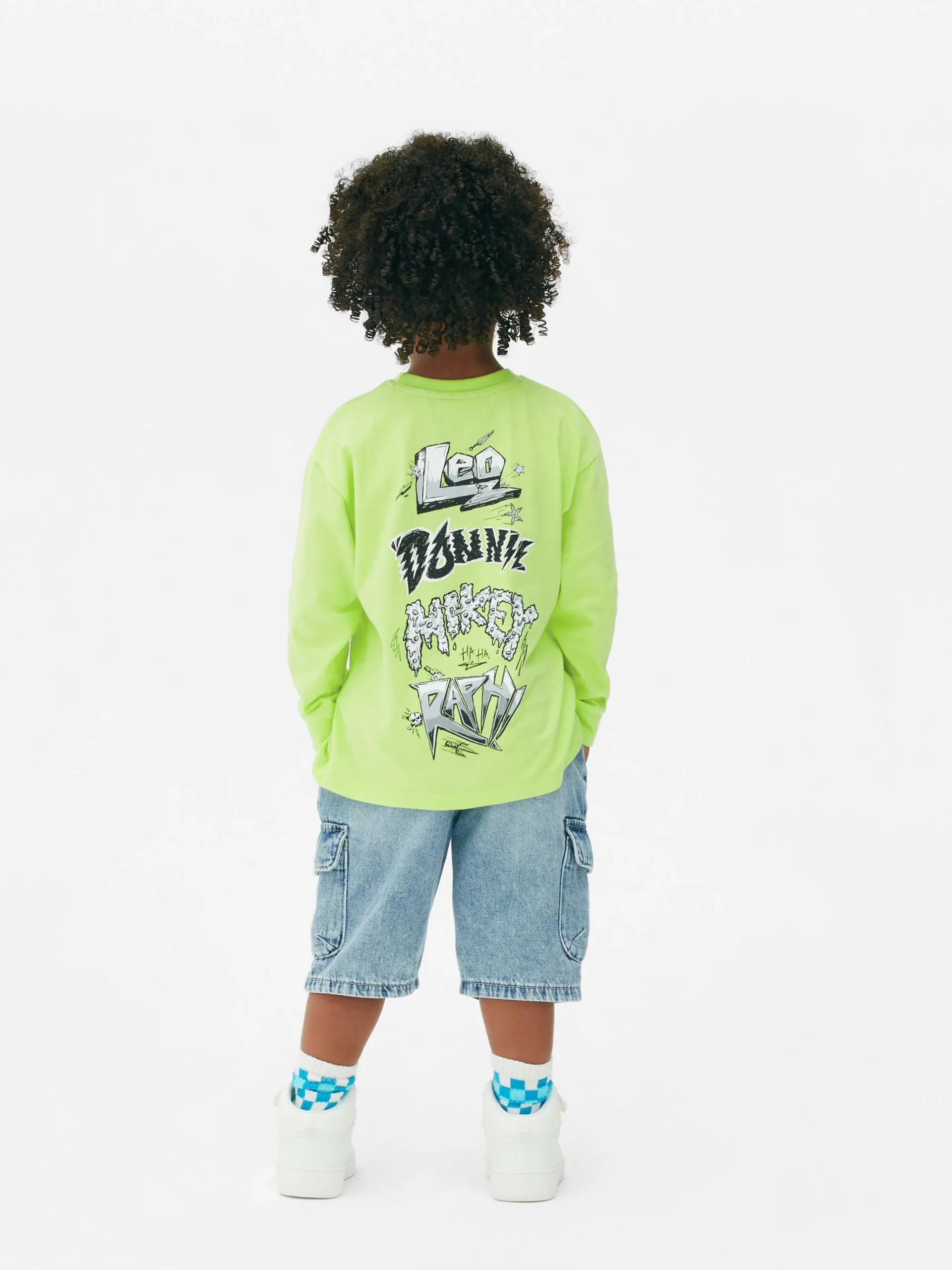 Enfant Primark Hauts Et T-Shirts|T-shirt Graphique à Manches Longues Les Tortues Ninja