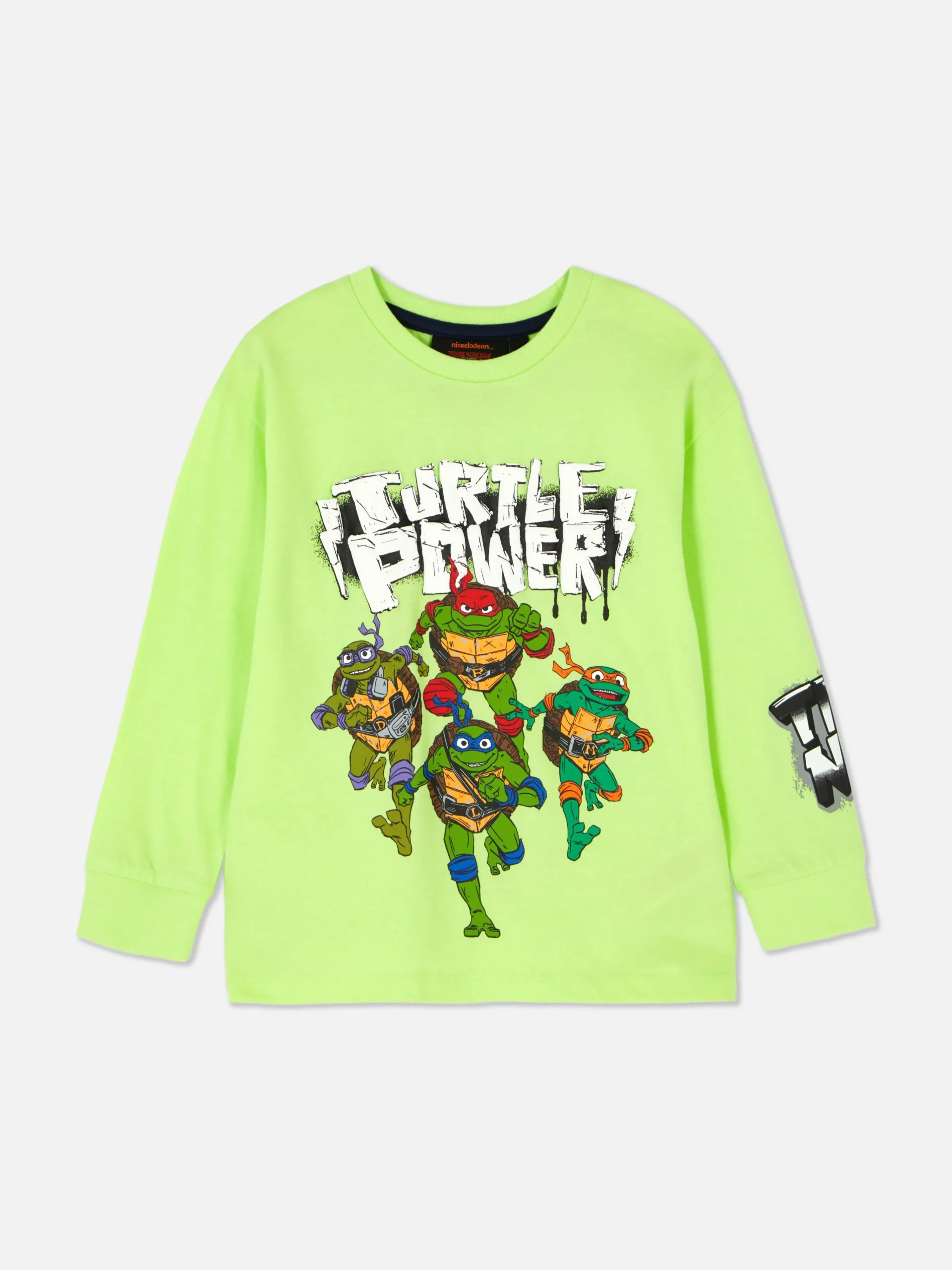 Enfant Primark Hauts Et T-Shirts|T-shirt Graphique à Manches Longues Les Tortues Ninja