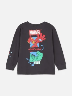 Enfant Primark Hauts Et T-Shirts|T-shirt Graphique à Manches Longues MARVEL Avengers