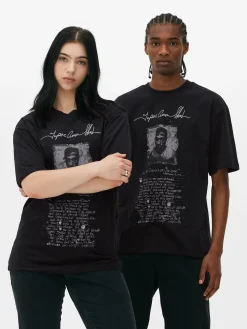 Femme/Homme Primark T-Shirts Et Sweat-Shirts À Motifs|Hauts Et T-Shirts|T-shirt Graphique Avec Inscription Tupac