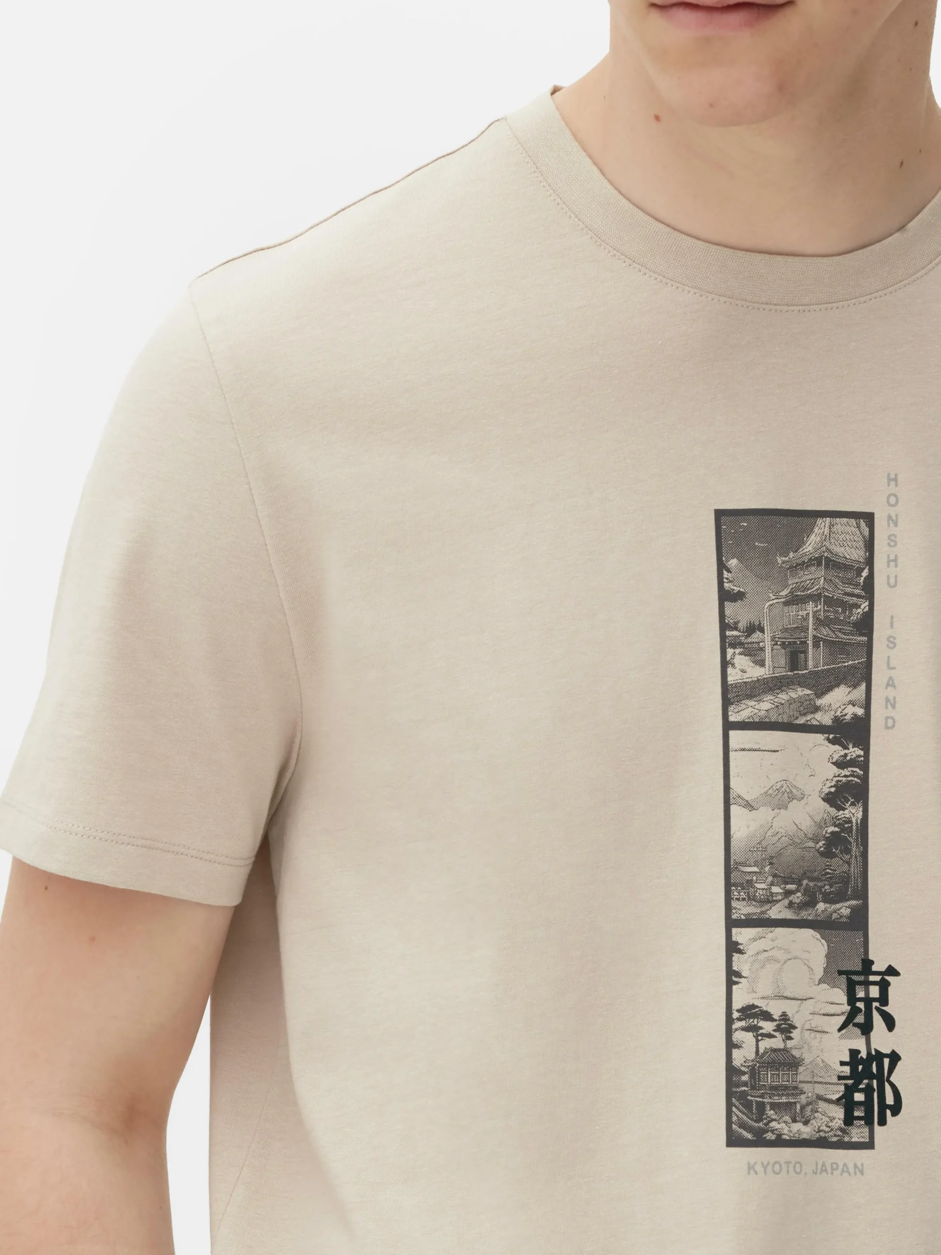 Homme Primark Hauts Et T-Shirts|T-shirt Graphique Japon