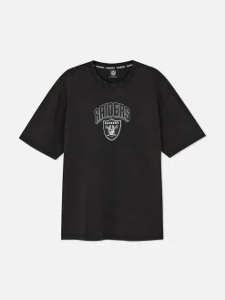 Homme Primark T-Shirts Et Sweat-Shirts À Motifs|Hauts Et T-Shirts|T-shirt Graphique NFL Las Vegas Raiders