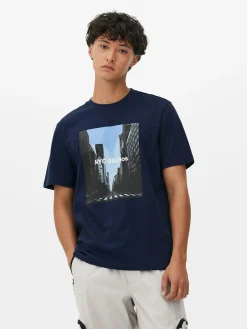 Homme Primark Hauts Et T-Shirts|T-shirt Graphique NYC Studios