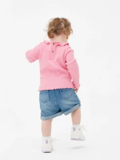 Primark Hauts Et T-Shirts|T-shirt Imprimé à Ourlet Ondulé