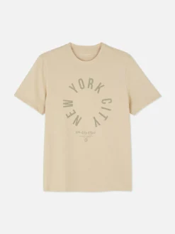 Homme Primark Hauts Et T-Shirts|T-shirt Imprimé New York City