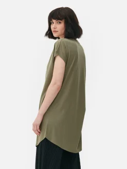 Femme Primark Hauts Et T-Shirts|T-shirt Long à Col Ras-du-cou