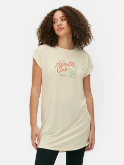Femme Primark Hauts Et T-Shirts|T-shirt Long à Col Ras-du-cou