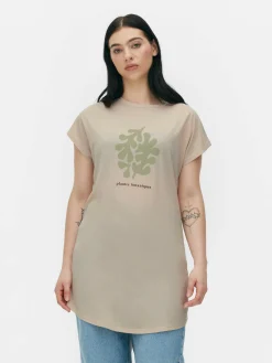 Femme Primark Hauts Et T-Shirts|T-shirt Long à Col Ras-du-cou