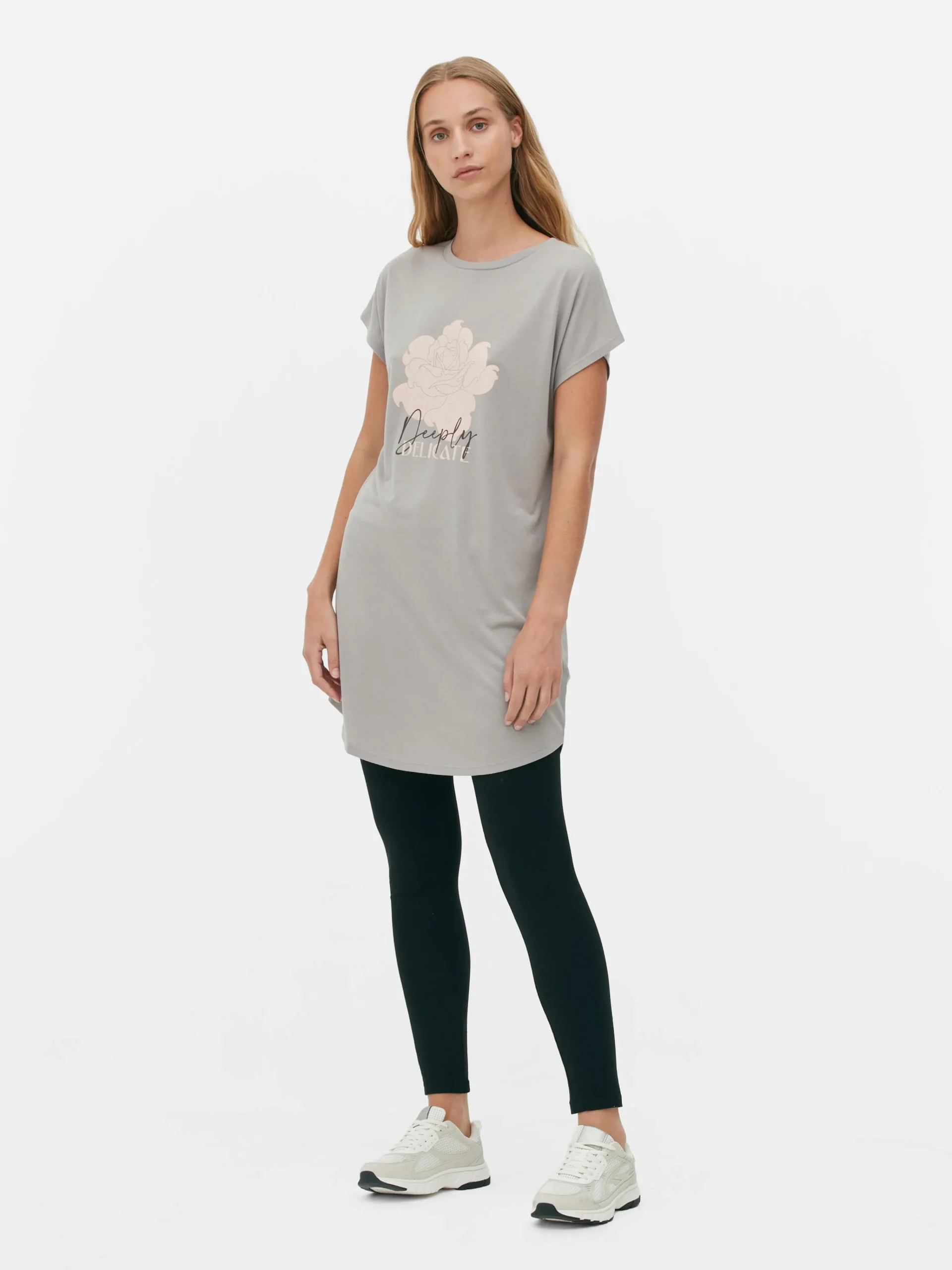 Femme Primark Hauts Et T-Shirts|T-shirt Long à Col Ras-du-cou