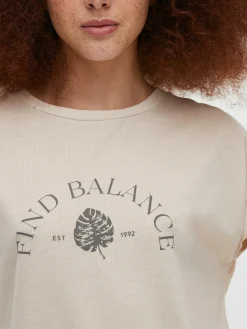 Femme Primark Hauts Et T-Shirts|T-shirt Long Imprimé à Manches Courtes