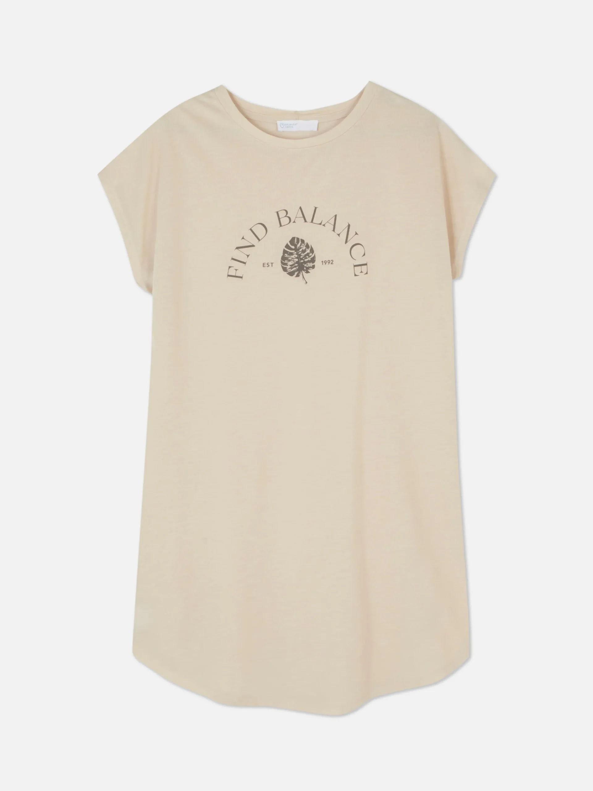 Femme Primark Hauts Et T-Shirts|T-shirt Long Imprimé à Manches Courtes