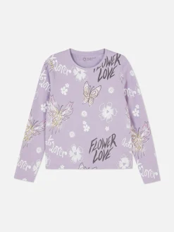 Enfant Primark Hauts Et T-Shirts|T-shirt Manches Longues à Motifs