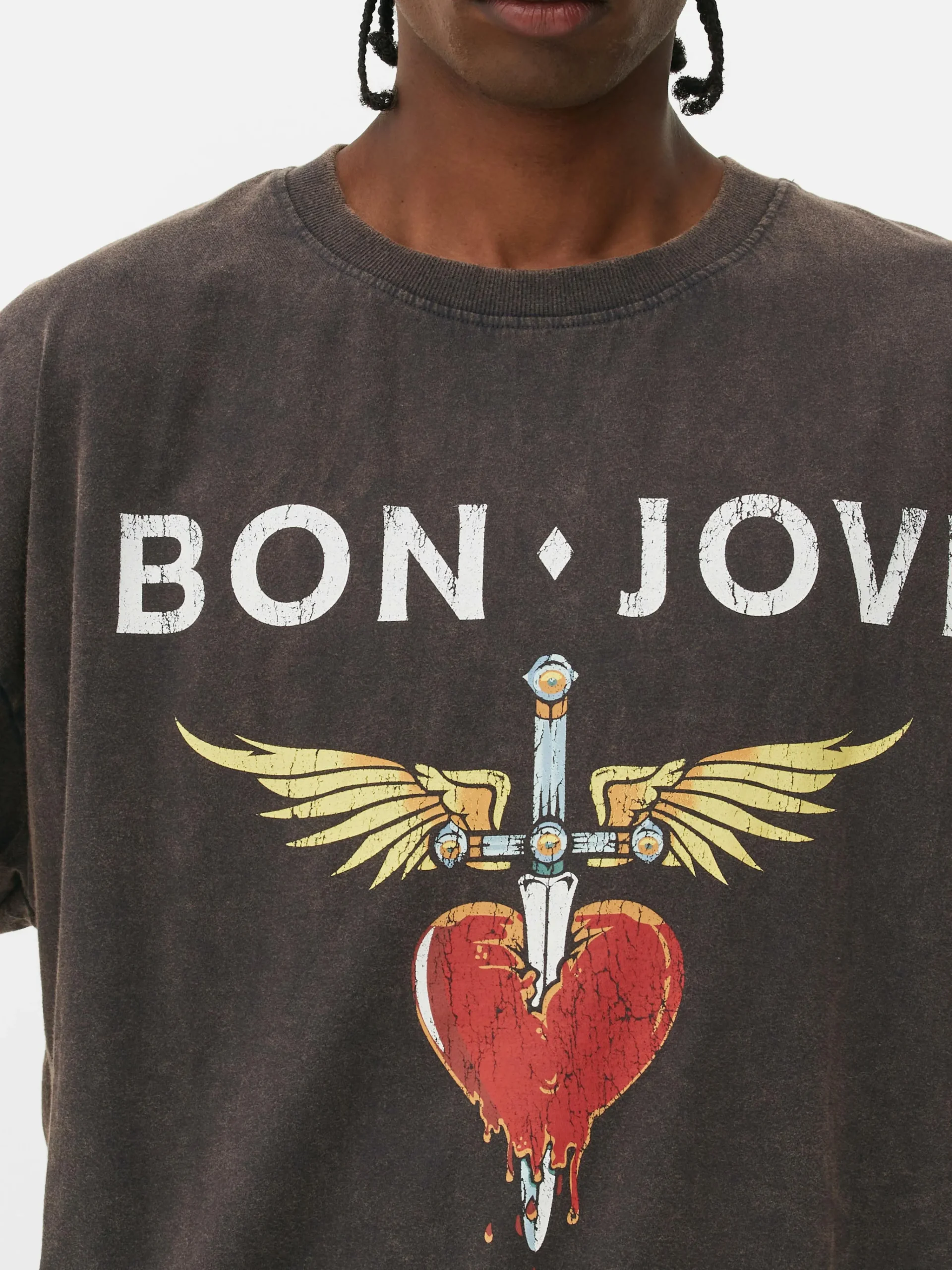 Femme/Homme Primark T-Shirts Et Sweat-Shirts À Motifs|Hauts Et T-Shirts|T-shirt Oversize Bon Jovi