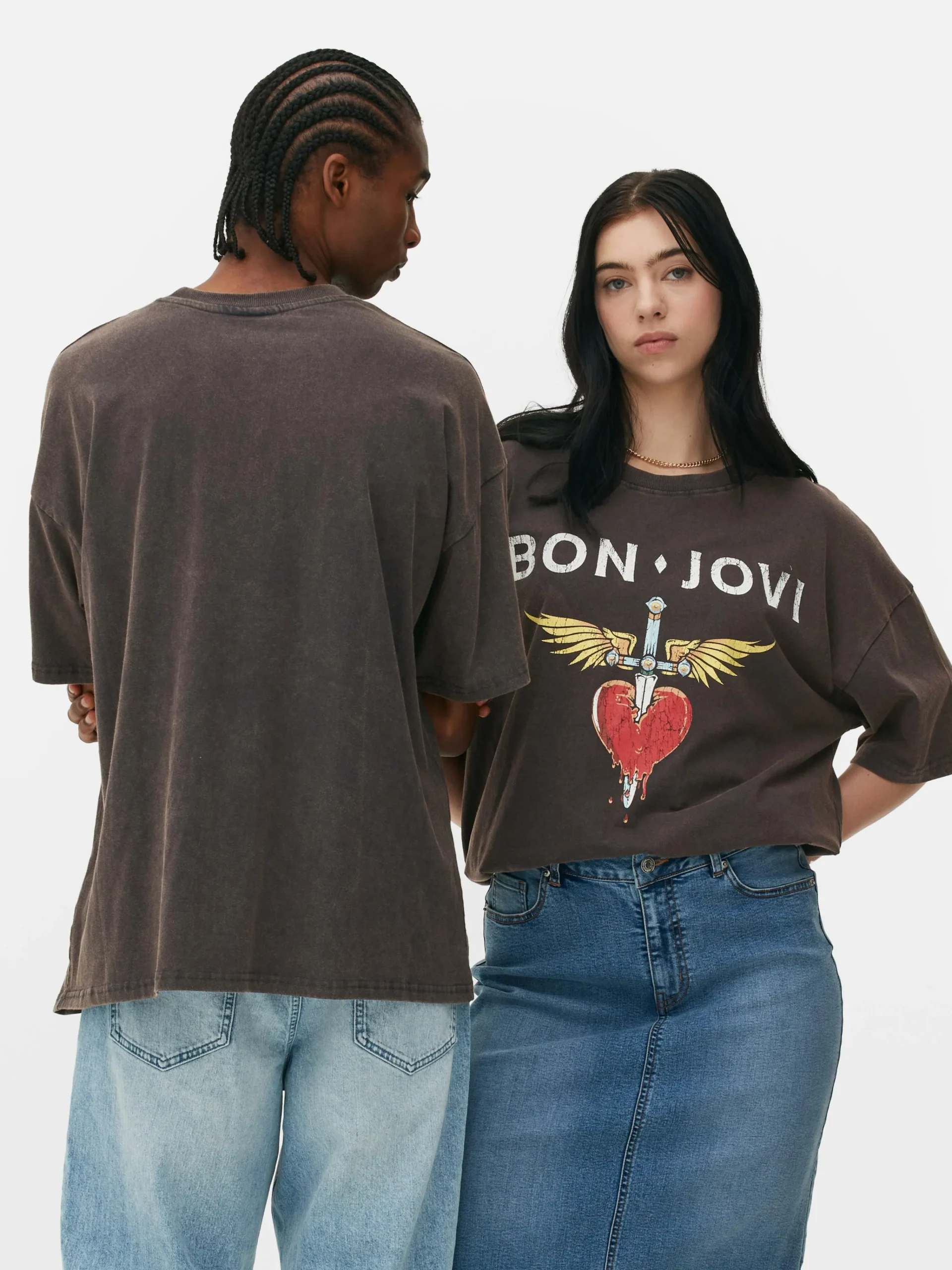 Femme/Homme Primark T-Shirts Et Sweat-Shirts À Motifs|Hauts Et T-Shirts|T-shirt Oversize Bon Jovi