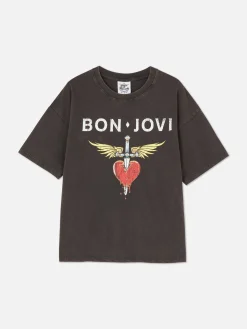 Femme/Homme Primark T-Shirts Et Sweat-Shirts À Motifs|Hauts Et T-Shirts|T-shirt Oversize Bon Jovi