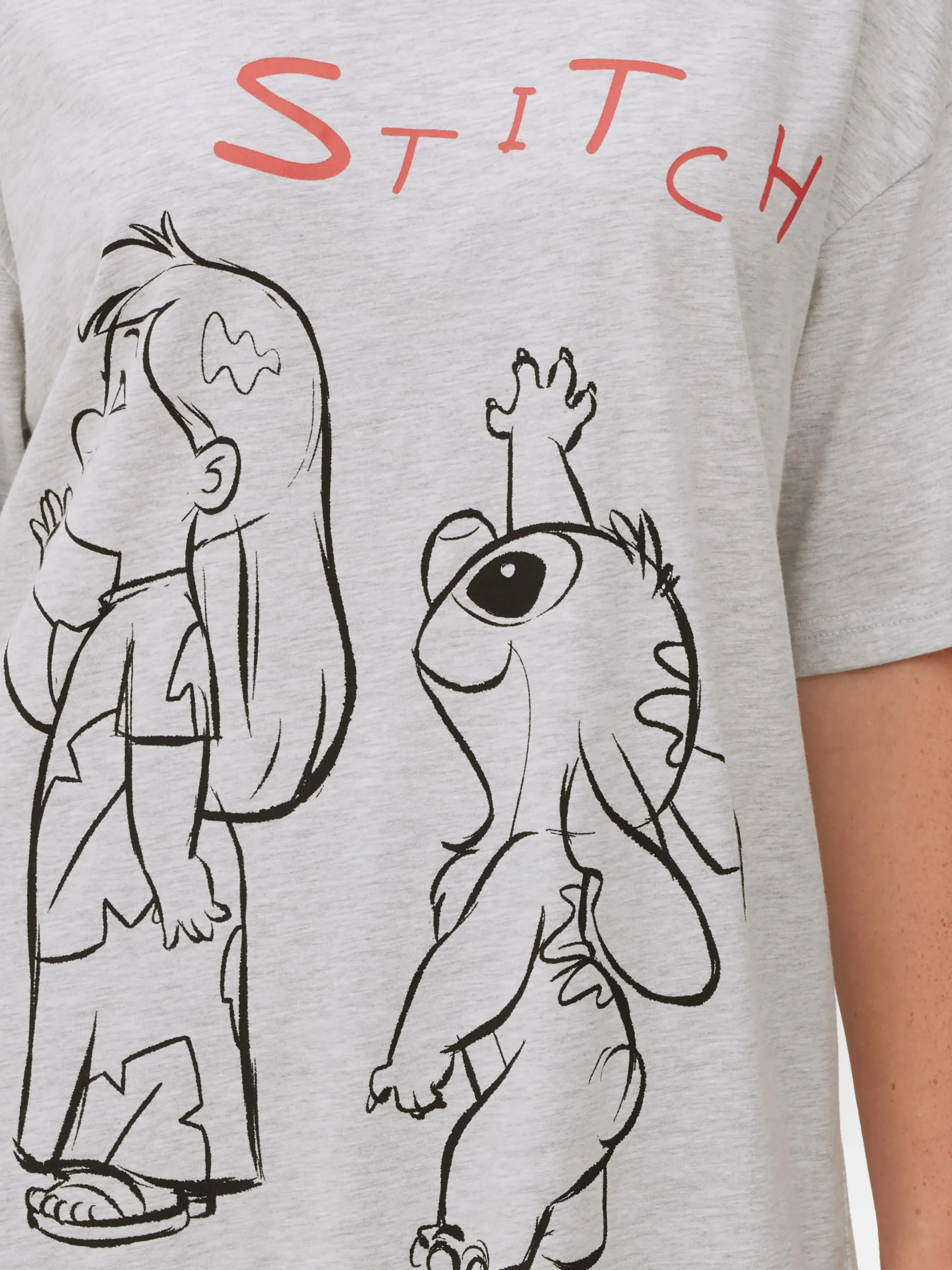 Femme Primark Hauts Et T-Shirts|T-shirt Oversize Disney Lilo & Stitch