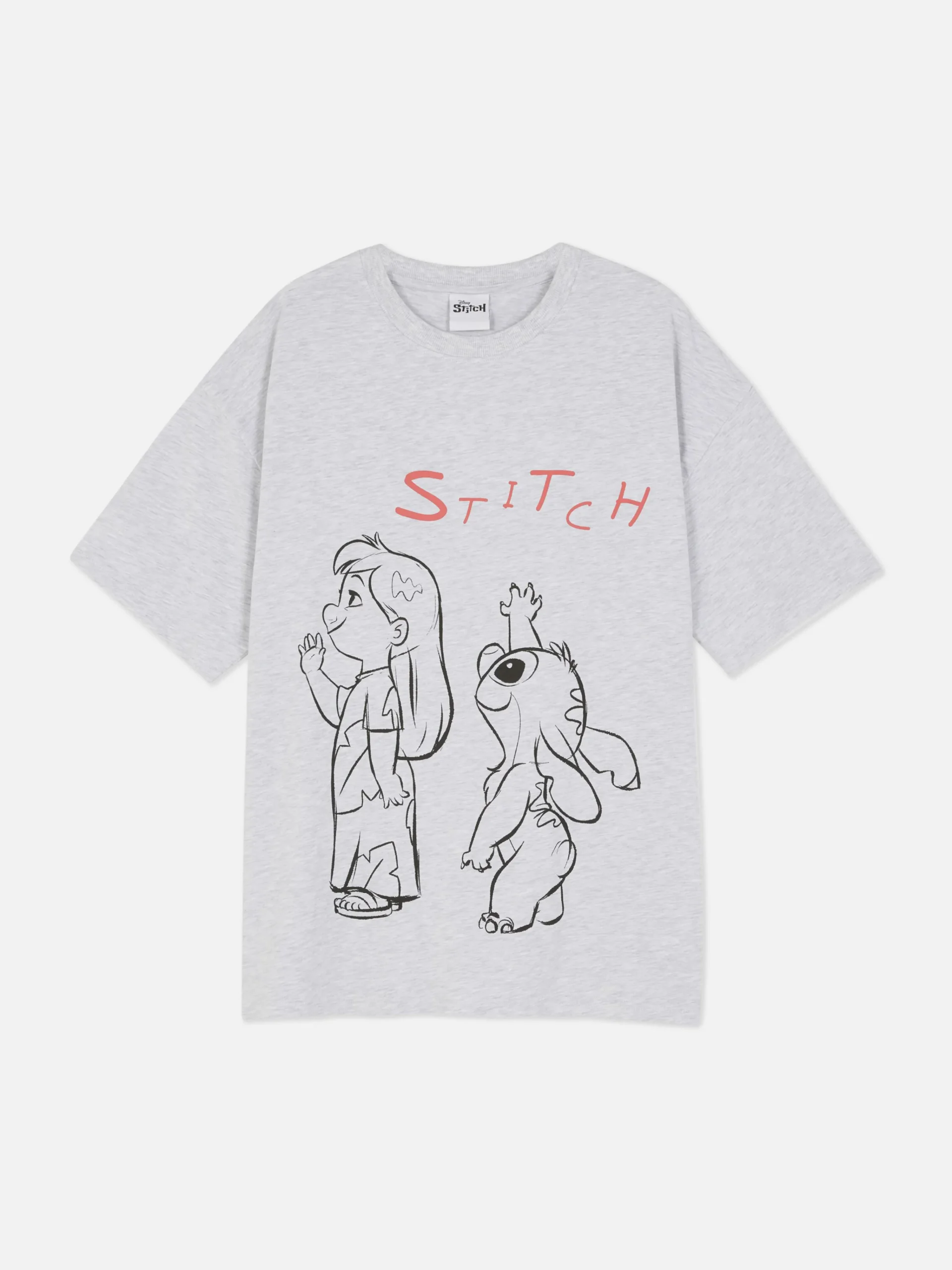 Femme Primark Hauts Et T-Shirts|T-shirt Oversize Disney Lilo & Stitch