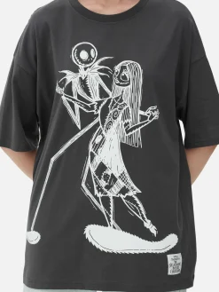 Femme Primark The Nightmare Before Christmas|Tout Halloween|T-shirt Oversize Disney L’Étrange Noël De Monsieur Jack De Tim Burton