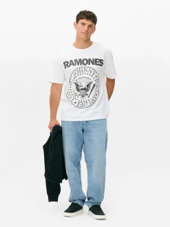 Homme Primark T-Shirts Et Sweat-Shirts À Motifs|Hauts Et T-Shirts|T-shirt Ramones Tour