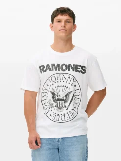 Homme Primark T-Shirts Et Sweat-Shirts À Motifs|Hauts Et T-Shirts|T-shirt Ramones Tour