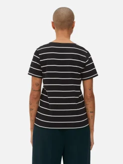 Femme Primark Hauts Et T-Shirts|T-shirt Rayé à Col En V