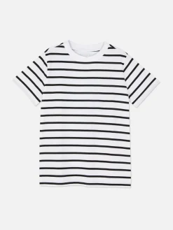 Femme Primark Hauts Et T-Shirts|T-shirt Rayé à Col Ras-du-cou