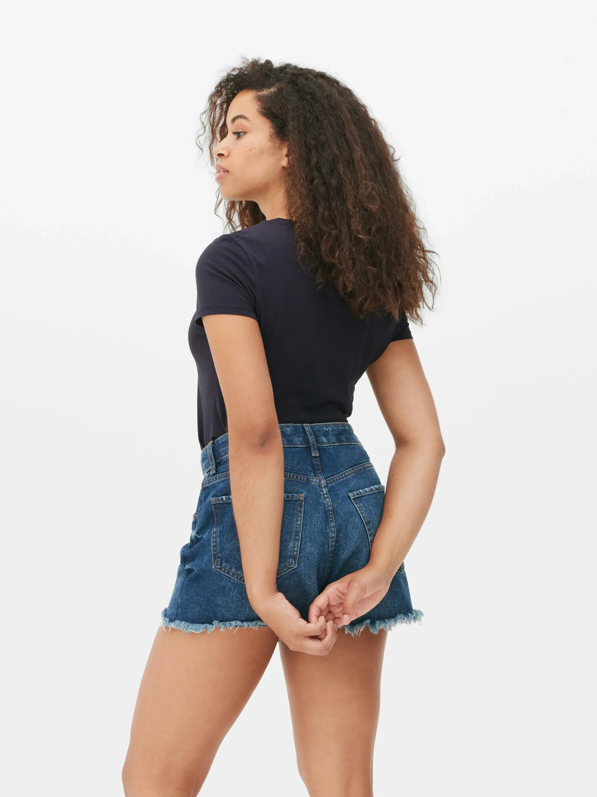 Femme Primark Hauts Et T-Shirts|T-shirt Stretch à Col Ras-du-cou