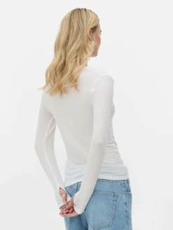 Femme Primark Hauts Et T-Shirts|T-shirt Stretch à Manches Longues Rita Ora