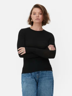 Femme Primark Hauts Et T-Shirts|T-shirt Stretch à Manches Longues Rita Ora