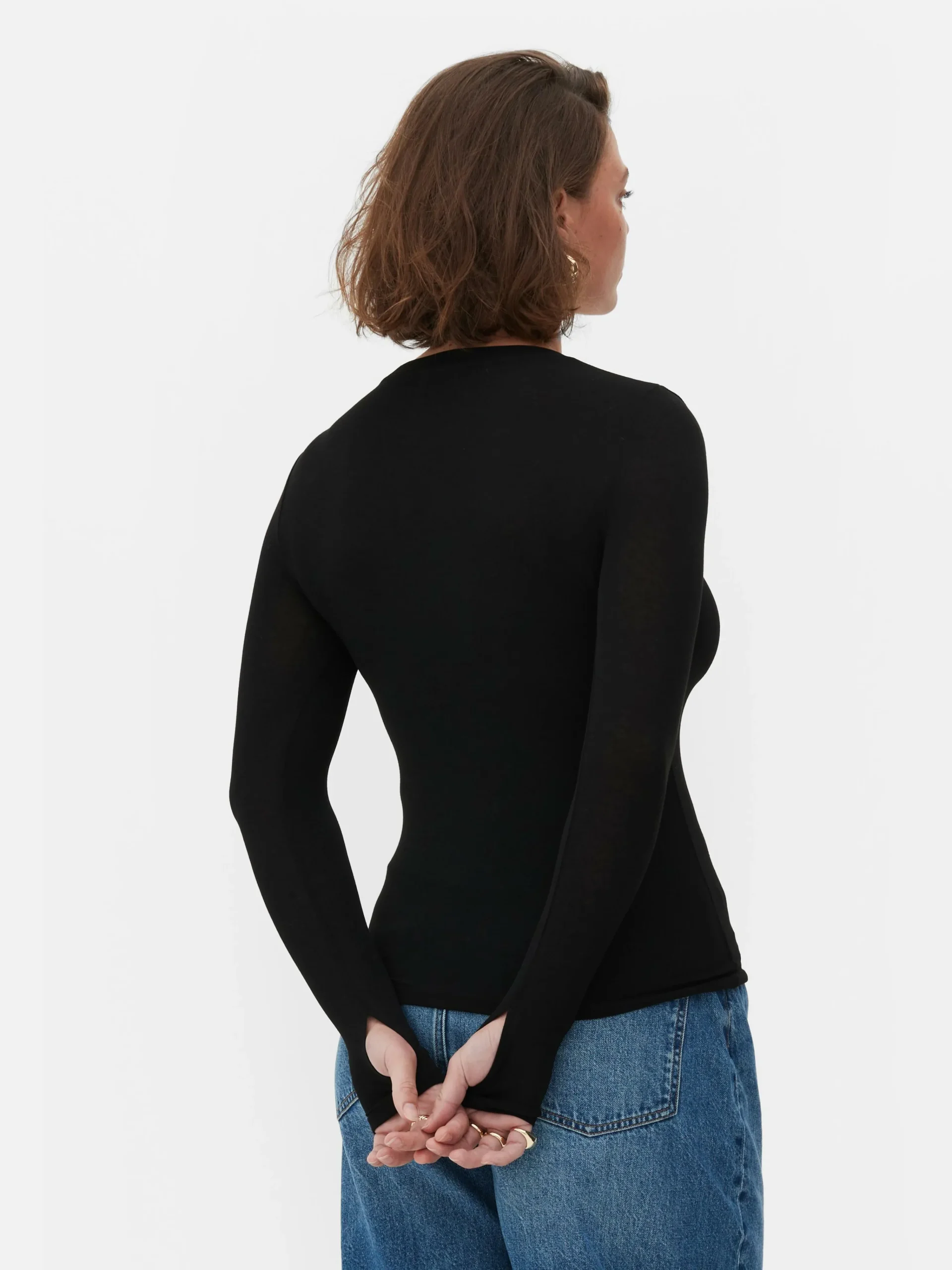 Femme Primark Hauts Et T-Shirts|T-shirt Stretch à Manches Longues Rita Ora