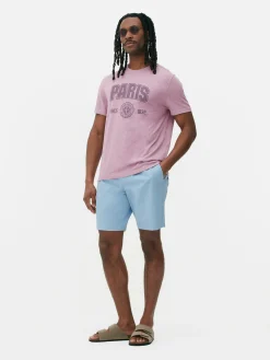 Homme Primark Hauts Et T-Shirts|T-shirt Style Universitaire à Manches Courtes Paris