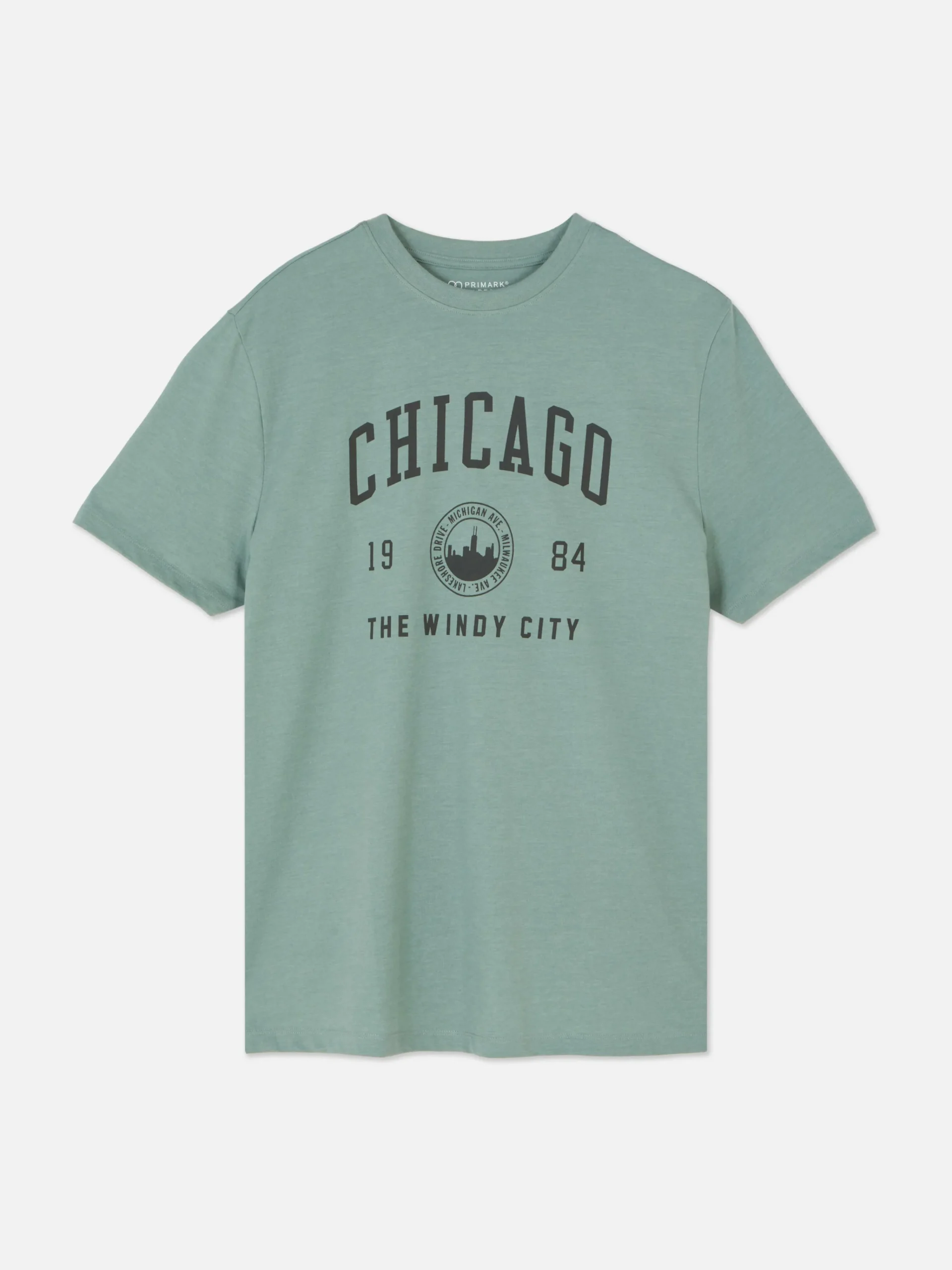Homme Primark Hauts Et T-Shirts|T-shirt Style Universitaire Chicago