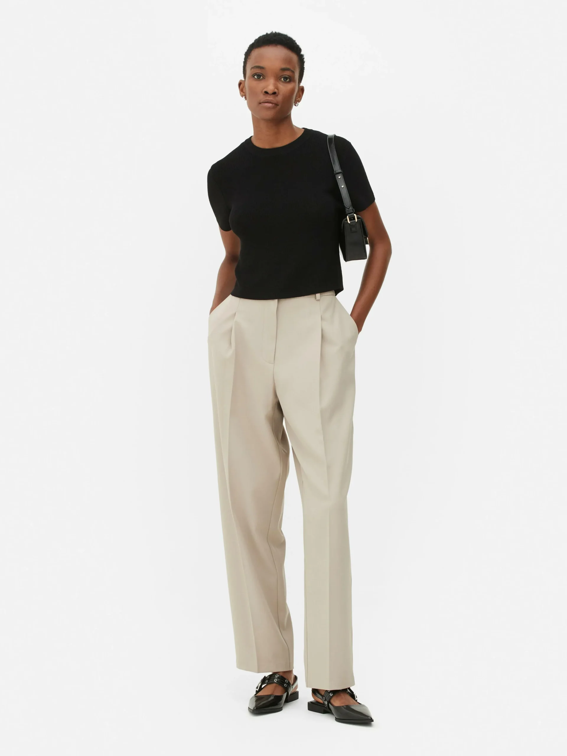 Femme Primark Hauts Et T-Shirts|T-shirt Tricoté à Col Rond