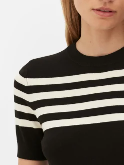 Femme Primark Hauts Et T-Shirts|T-shirt Tricoté à Manches Courtes