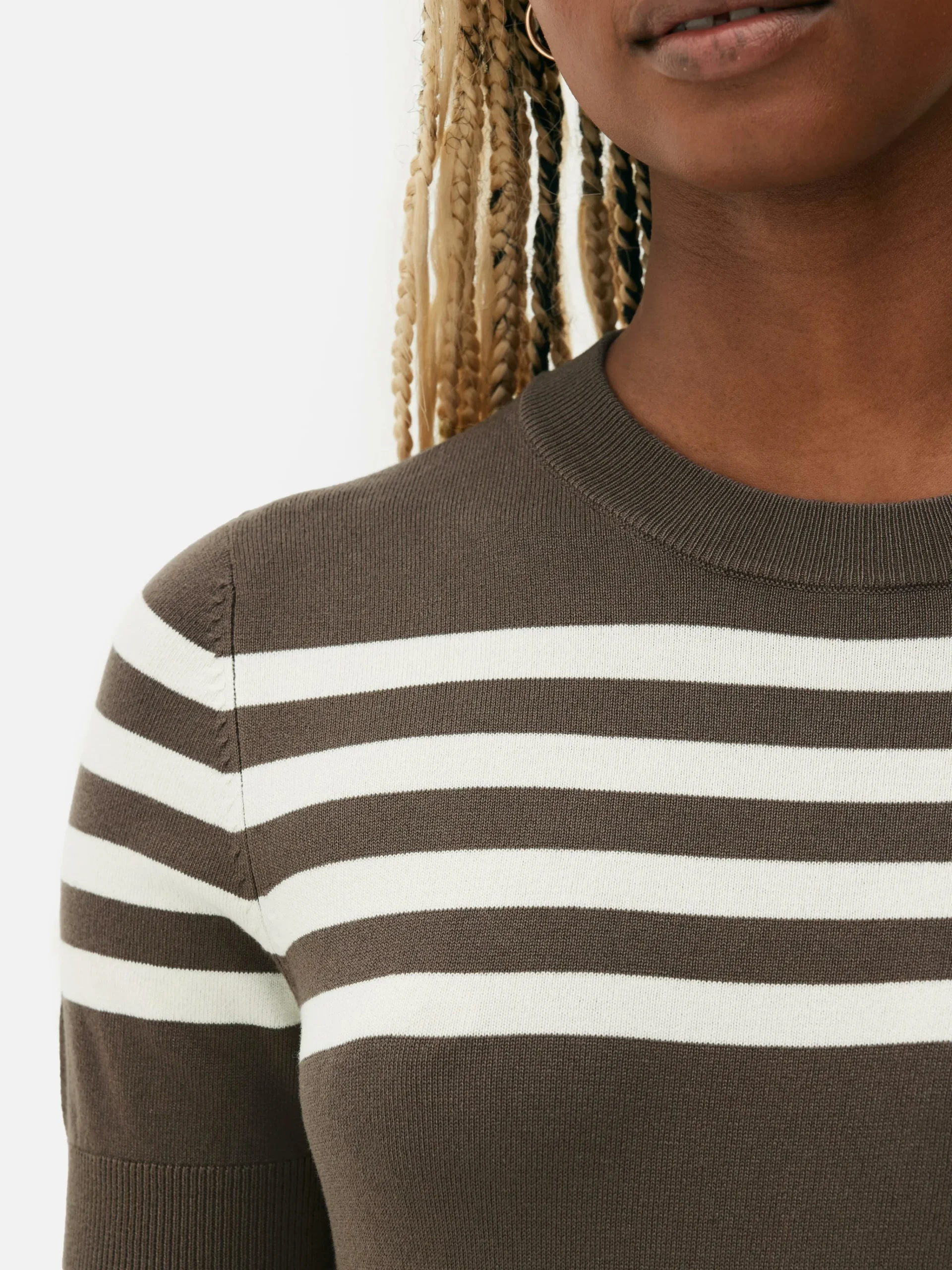 Femme Primark Hauts Et T-Shirts|T-shirt Tricoté à Manches Courtes