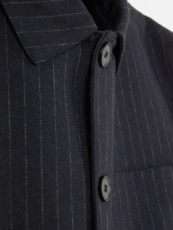 Homme Primark Manteaux Et Vestes|Veste Boutonnée à Rayures Fines Kem