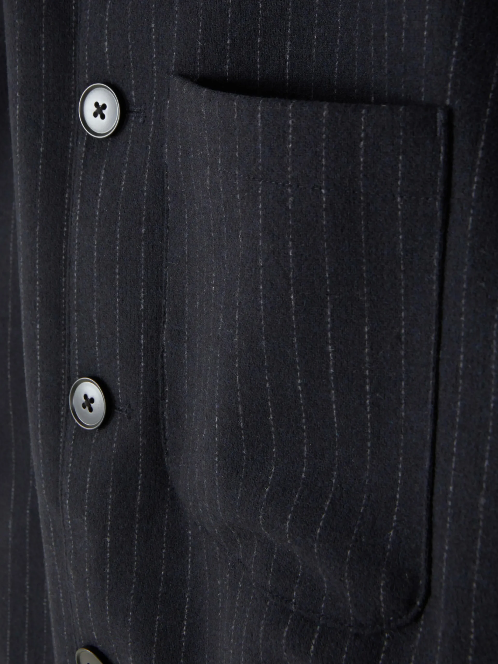 Homme Primark Manteaux Et Vestes|Veste Boutonnée à Rayures Fines Kem