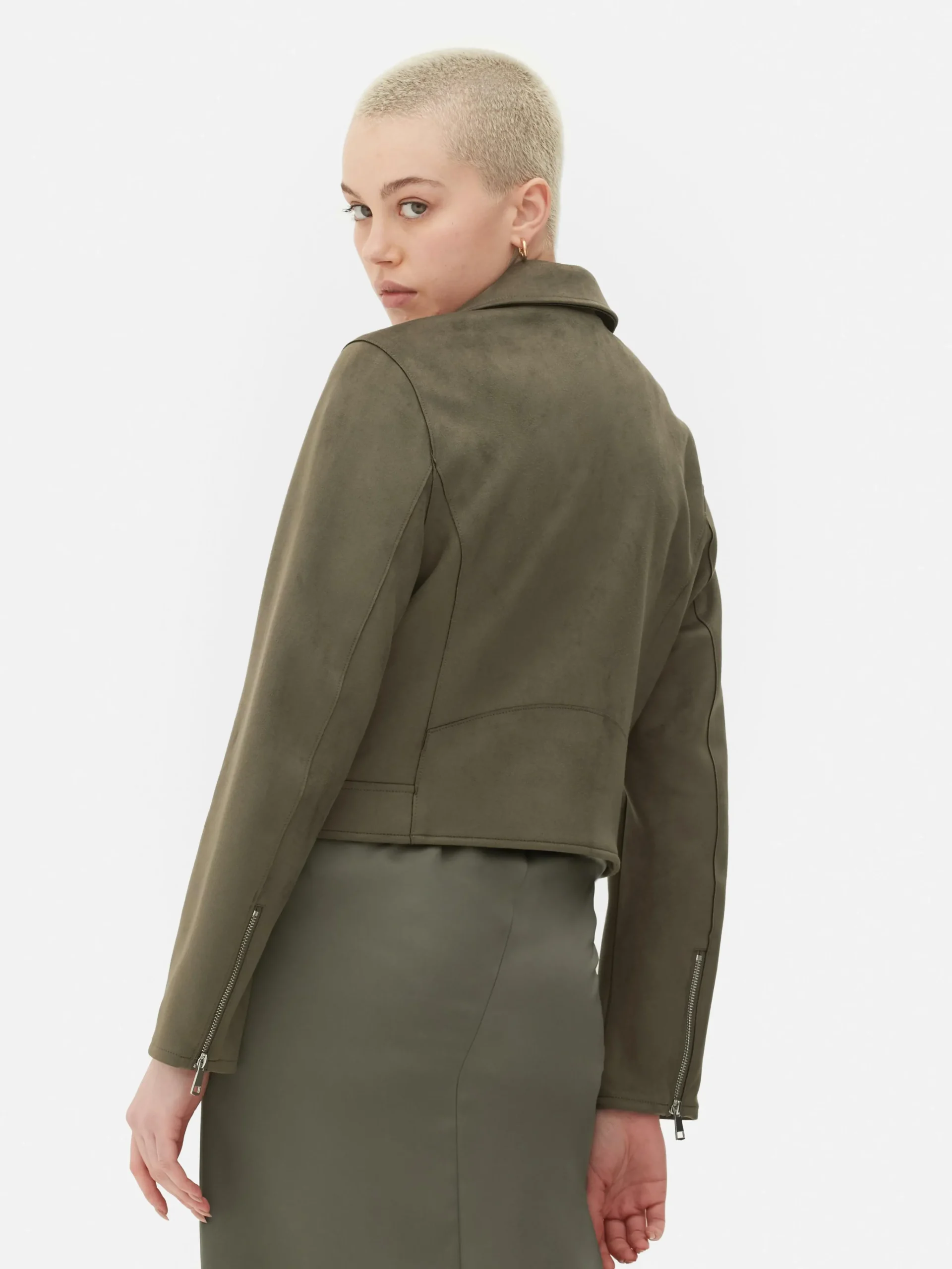 Femme Primark Manteaux Et Vestes|Veste De Motard Imitation Daim