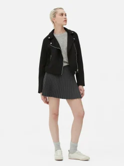 Femme Primark Manteaux Et Vestes|Veste De Motard Imitation Daim