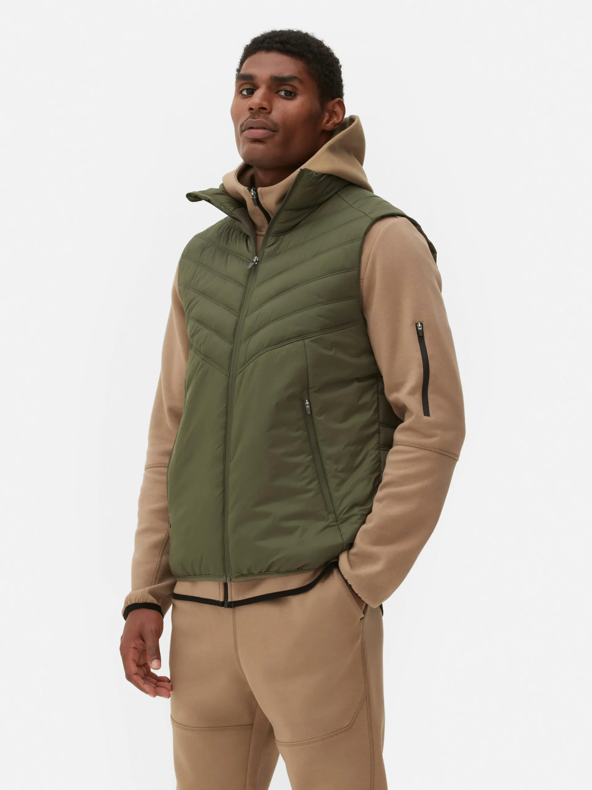 Homme Primark Manteaux Et Vestes|Vêtements De Sport|Veste De Sport Matelassée Sans Manches