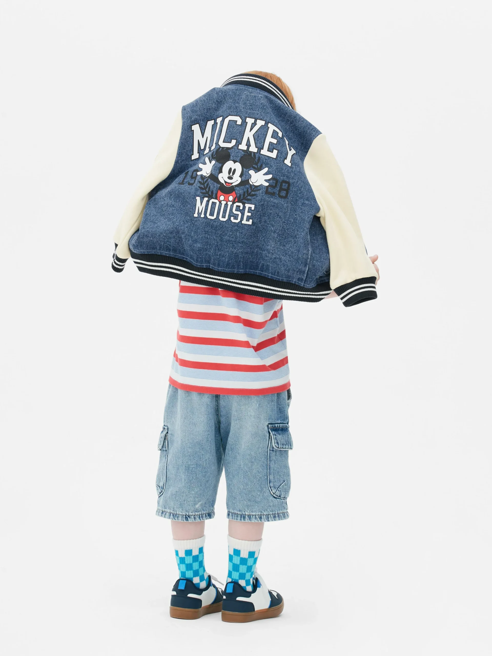 Enfant Primark Manteaux Et Vestes|Veste En Jean Style Universitaire Disney Mickey Mouse
