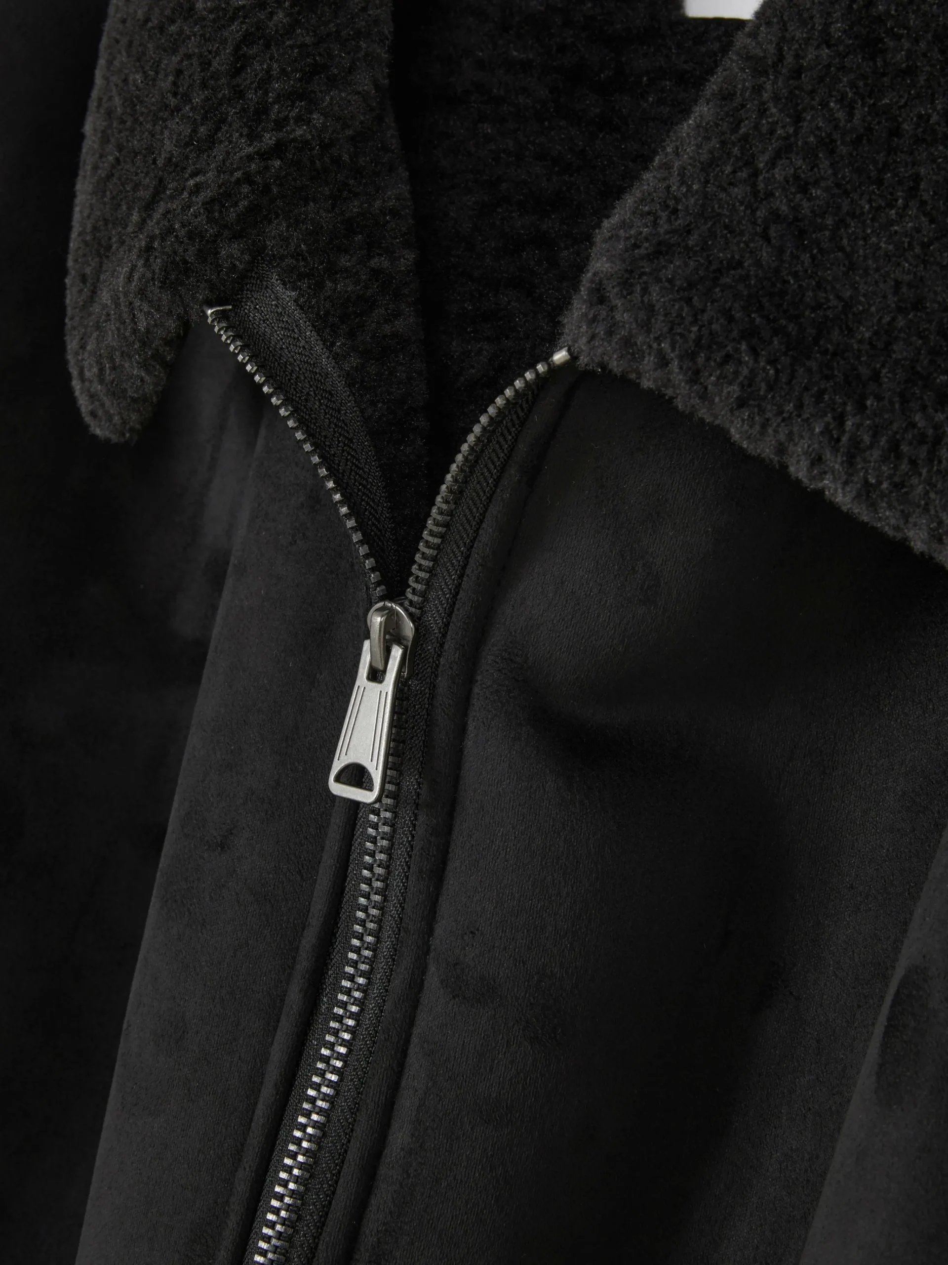 Homme Primark Manteaux Et Vestes|Veste En Suédine à Col Effet Mouton Retourné