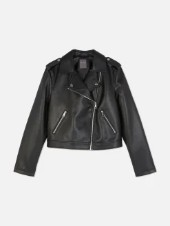 Femme Primark Manteaux Et Vestes|Veste Motard En Simili Cuir Essential