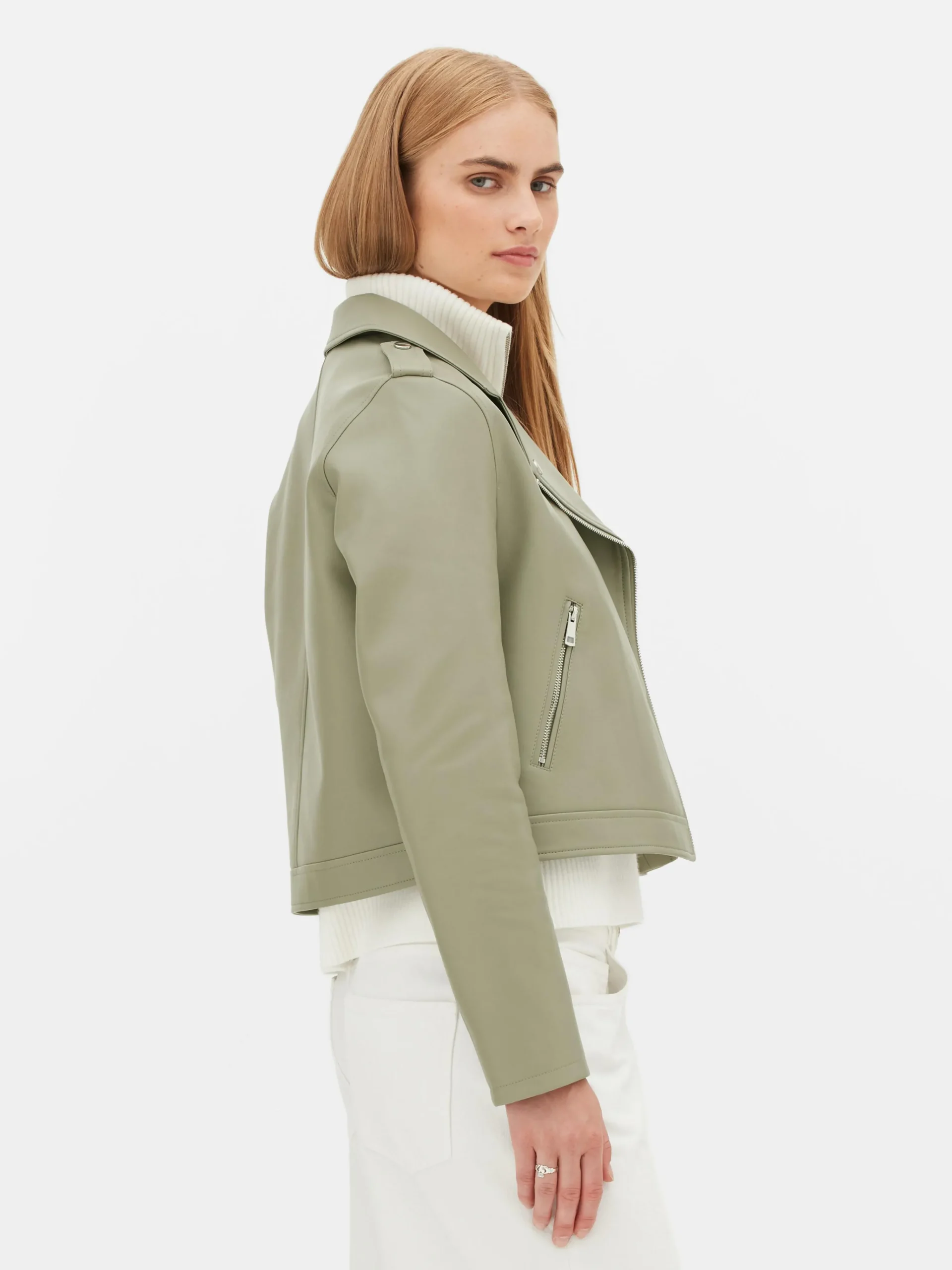 Femme Primark Manteaux Et Vestes|Veste Motard En Simili Cuir Essential