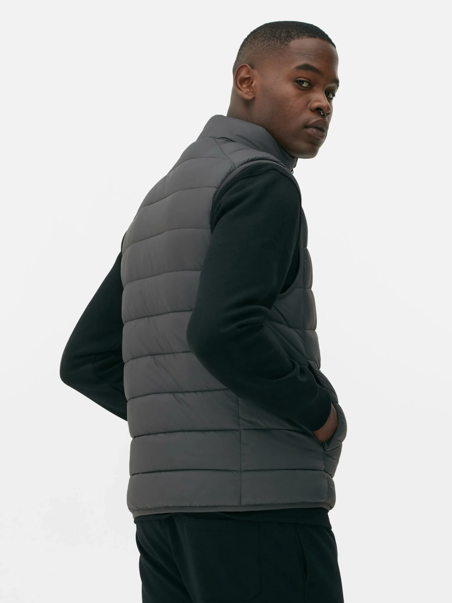 Homme Primark Manteaux Et Vestes|Veste Rembourrée Et Zippée Sans Manches